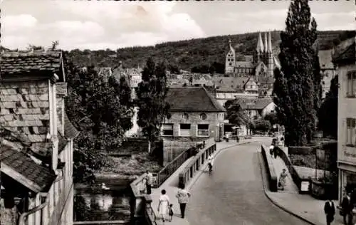 Ak Gelnhausen in Hessen, Kinzig-Brücke