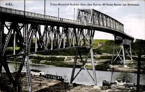 Ak Kiel in Schleswig Holstein, Prinz Heinrich Brücke über Kaiser Wilhelm Kanal