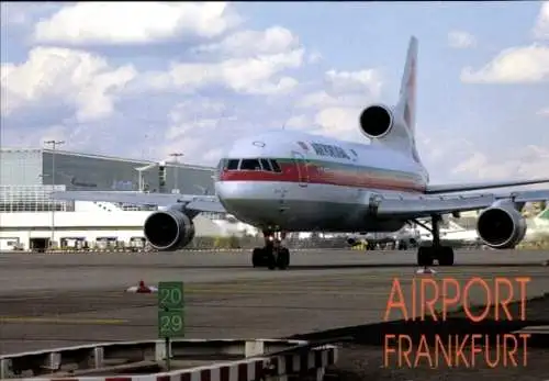 Ak Flughafen Frankfurt am Main, Flugzeug