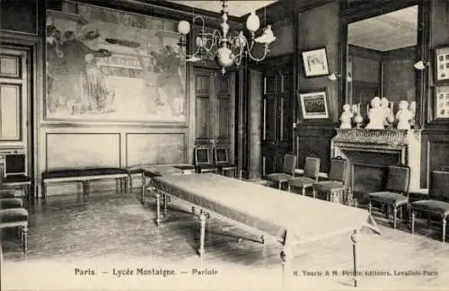 Ak Paris XVVaugirard, Lycée Montaigne, Salon