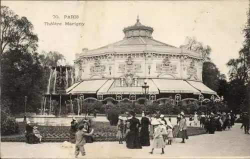 Ak Paris VIIIe Élysée, Théâtre Marigny