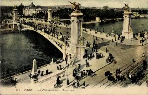 Ak Paris VIIe, Pont Alexandre III