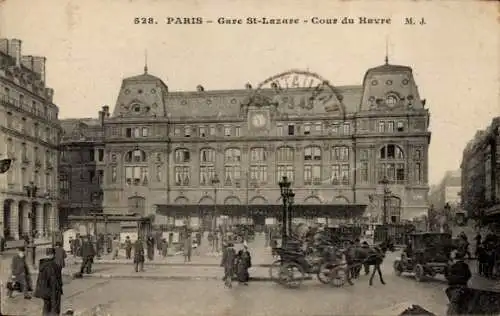 Ak Paris VIII, Gare Saint Lazare, Gericht von Rom