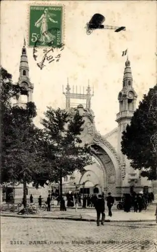 Ak Paris VII, Magic City et la Porte Monumentale, Flugzeug