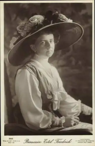 Ak Sophie Charlotte von Oldenburg, Prinzessin Eitel Friedrich von Preußen, Portrait, Hut