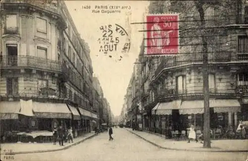 Ak Paris XIV Observatorium, Rue Daguerre