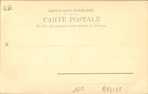 Relief Ak Paris XIV Observatorium, Turm St. Jacques