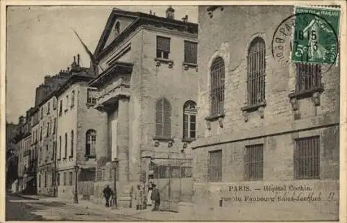 Ak Paris XIV., Cochin Hospital, Rue du Faubourg Saint Jacques