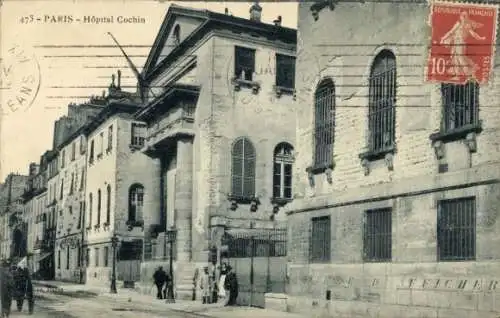Ak Paris XIV., Cochin Hospital, Rue du Faubourg Saint Jacques