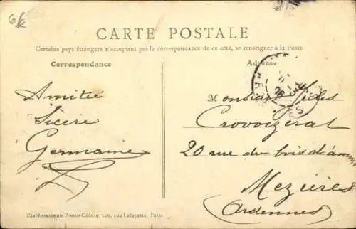 Ak Paris IX, Boulevard de Magenta, Boulevard Barbes, Metropolitan