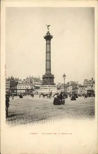 Ak Paris IV, Place de la Bastille