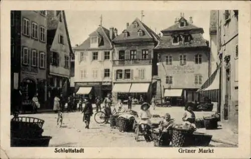 Ak Schlettstadt Bas Rhin Elsaß Lothringen, Fernand Dreyfus, Samenhandlung