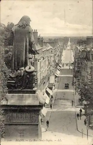 Ak Blois Loir et Cher, Denis Papin Straße