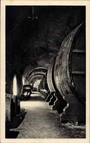 Ak Epernay Marne, Moet et Chandon Champagne, Galerie des Vins de reserve