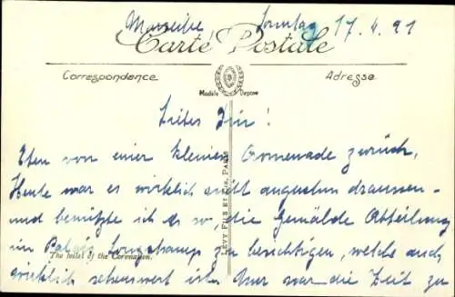 Künstler Ak Viger, JLH, The Toilet of the Rite, Longchamp Museum