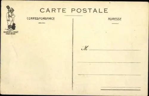 Künstler Ak Junge in Uniform, Soldat, Gewehr