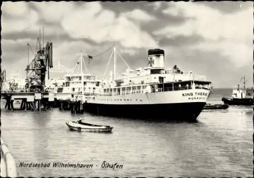 Ak Wilhelmshaven an der Nordsee, Ölhafen