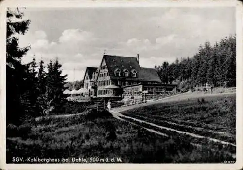 Ak Dahle Altena im Sauerland, Kohlberghaus, Außenansicht