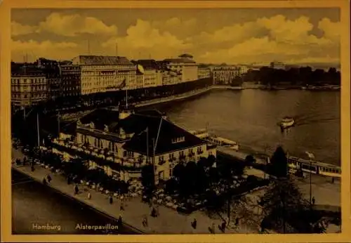 Ak Hamburg Mitte Neustadt, Alsterpavillon