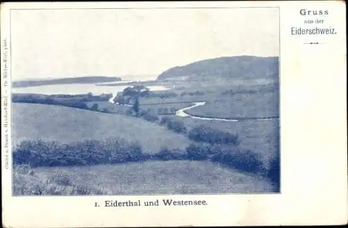 Ak Westensee in Schleswig Holstein, Eidertal
