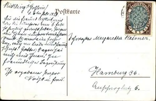 Ak Rickling in Holstein, Kirche