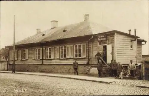 Foto Ak Valka Walk Livland Lettland, Deutsches Soldatenheim