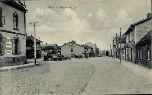 Ak Valka Walk Livland Lettland, Pleskauer Straße