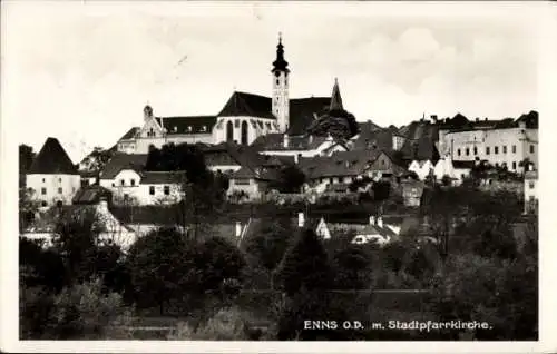 Ak Enns in Oberösterreich, Stadtpfarrkirche