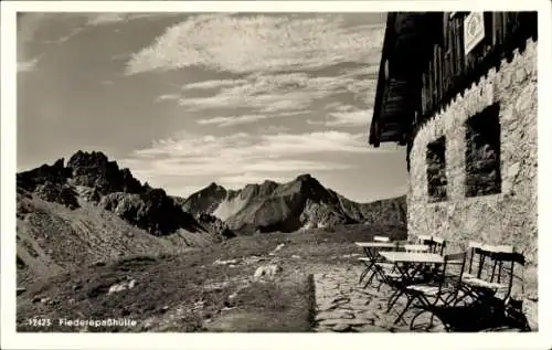 Ak Oberstdorf im Oberallgäu, Fiederepaßhütte