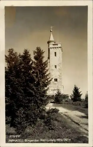 Ak Mariazell Steiermark, Bürgeralpe, Karl Ludwig Höhe