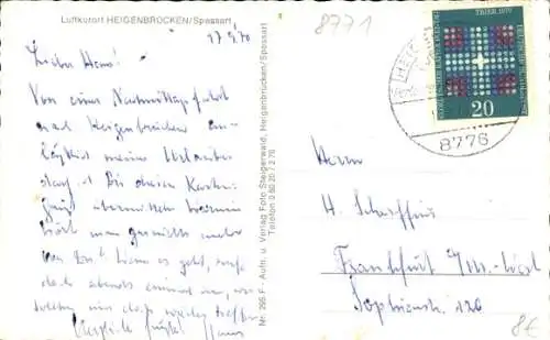 Ak Heigenbrücken im Spessart Unterfranken, Panorama