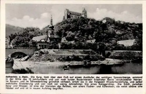 Ak Rothenfels am Main Unterfranken, Burg