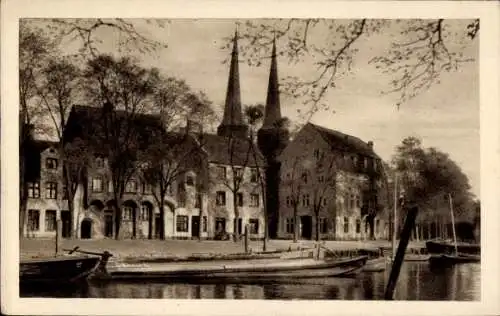 Ak Lübeck, Obertrave mit Dom