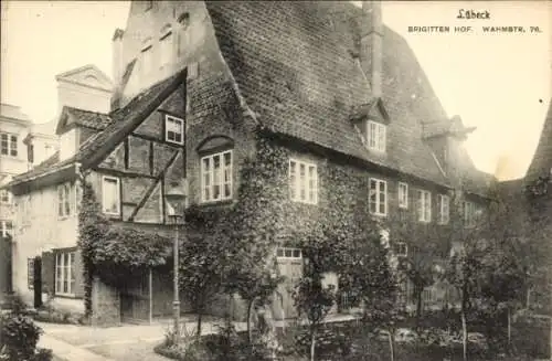 Ak Hansestadt Lübeck, Brigittenhof, Wahmstraße 76