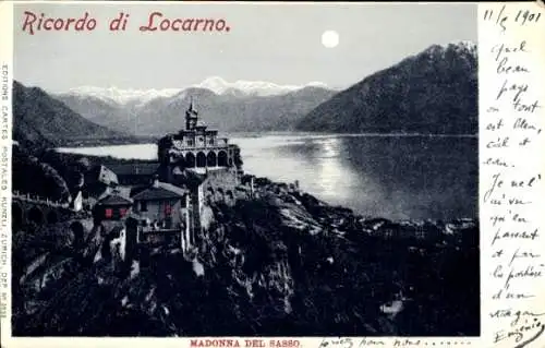 Ak Locarno Kanton Tessin Schweiz, Madonna del Sasso