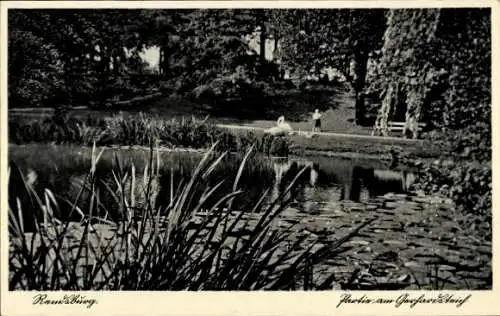 Ak Rendsburg in Schleswig Holstein, Gerhardsteich