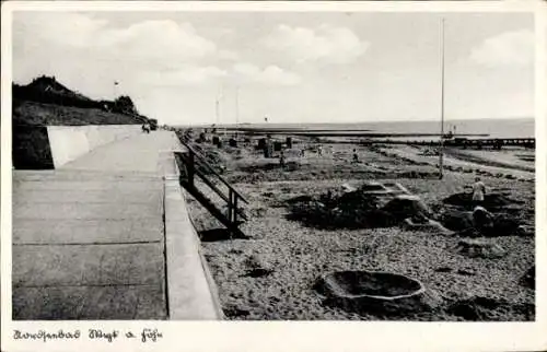 Ak Wyk auf Föhr Nordfriesland, Strand
