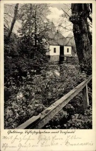 Ak Gelting in Angeln, Schlossgraben, Torhaus