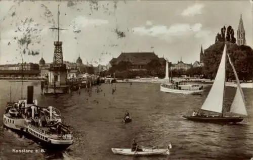 Ak Konstanz am Bodensee, Hafen