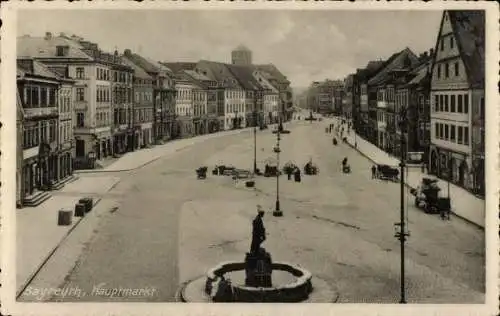 Ak Bayreuth in Oberfranken, Hauptmarkt