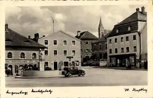 Ak Hengersberg Niederbayern?, Marktplatz