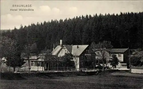 Ak Braunlage im Oberharz, Hotel Waldmühle