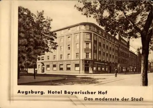 Ak Augsburg in Schwaben, Hotel Bayerischer Hof