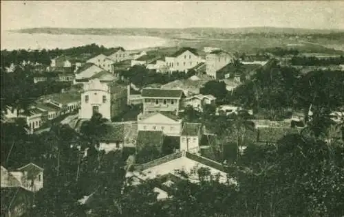 Ak Olinda Recife Brasilien, Panoramaansicht von Stadt und Umgebung