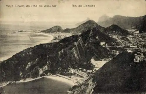 Ak Rio de Janeiro Brasilien, Vista Tirada do Pao de Assucar
