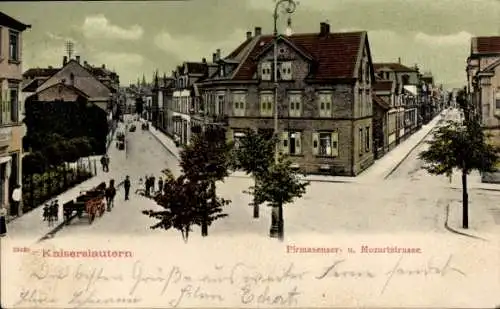Ak Kaiserslautern in der Pfalz, Pirmasenserstraße, Mozartstraße