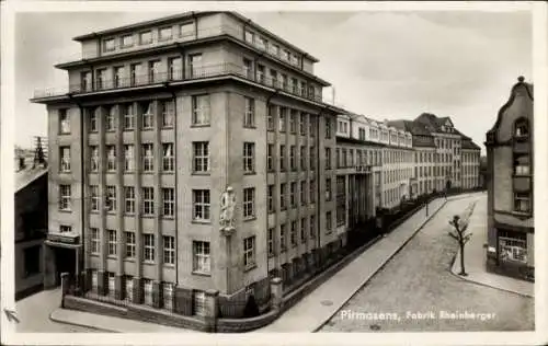 Ak Pirmasens am Pfälzerwald, Fabrik Rheinberger