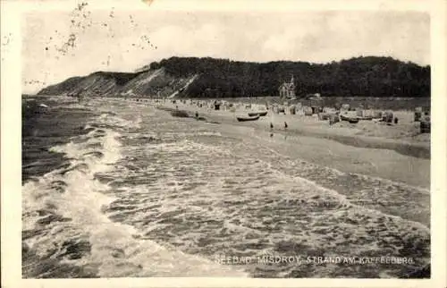 Ak Międzyzdroje Misdroy Pommern, Strand, Kaffeeberg