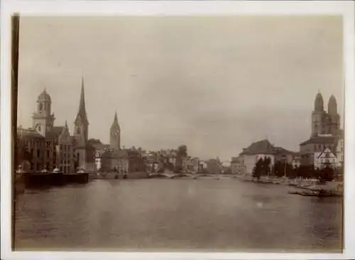 Foto Ak Zürich Stadt Schweiz, Teilansicht, Kirche
