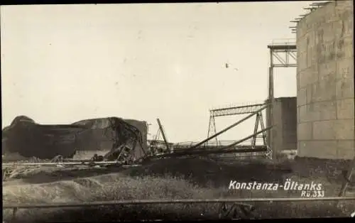 Foto Ak Constanța Konstanza Rumänien, Öltanks
